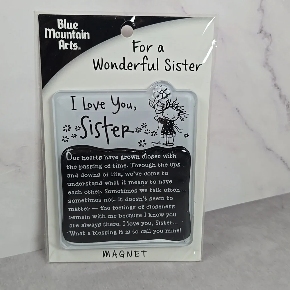 Blue Mountain Arts Magnet Gift For A Sister. Heartfelt Words.
